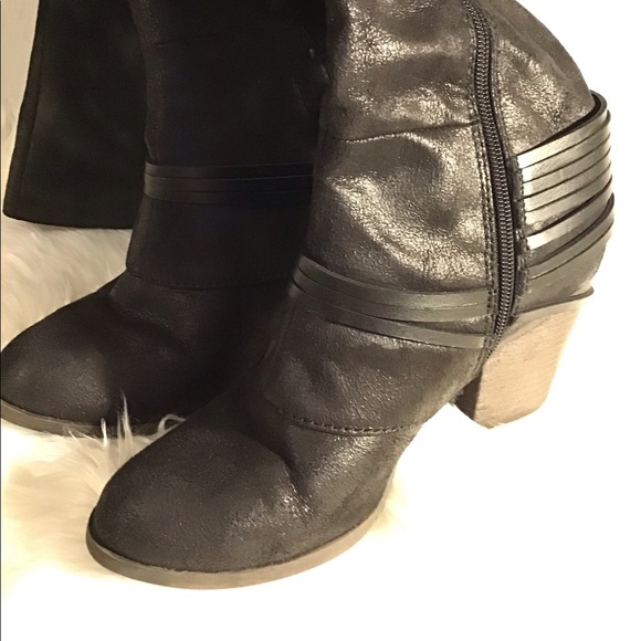 fergabalous Shoes - Fergabalous black heel boots.